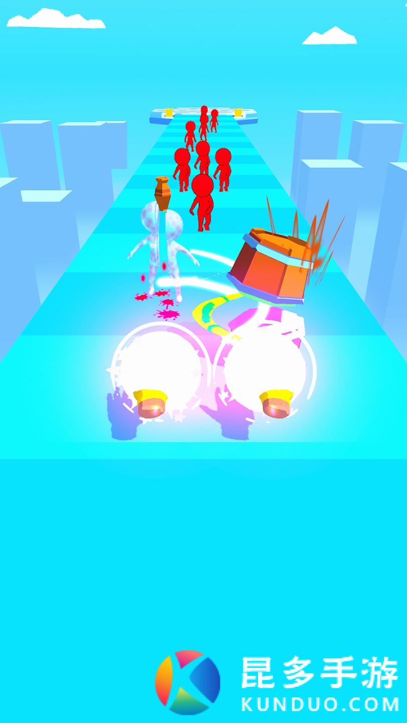 回旋镖切片跑游戏安卓版（Boomerang Slicing） 截图0