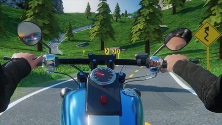 摩托车模拟器公路旅行截图1