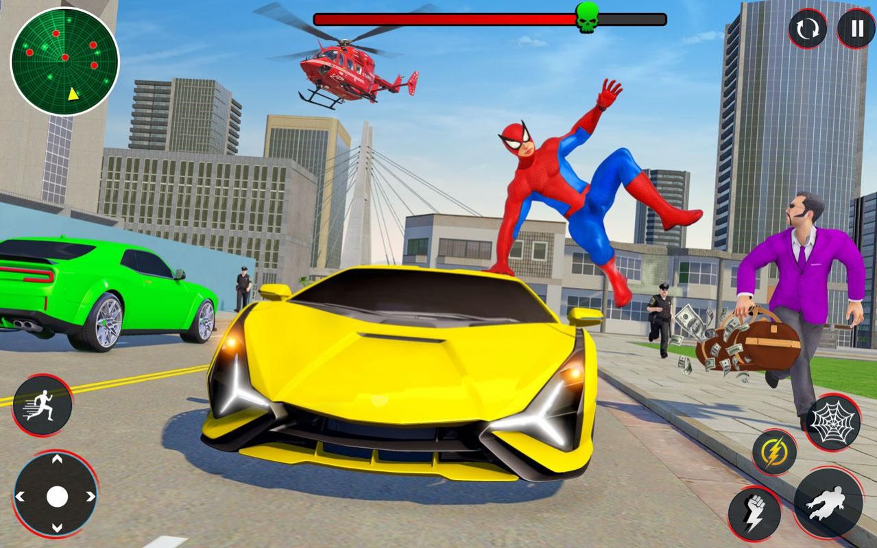 飞行机器人英雄救援游戏官方版(Flying Robot Hero Rescue Games) 截图2