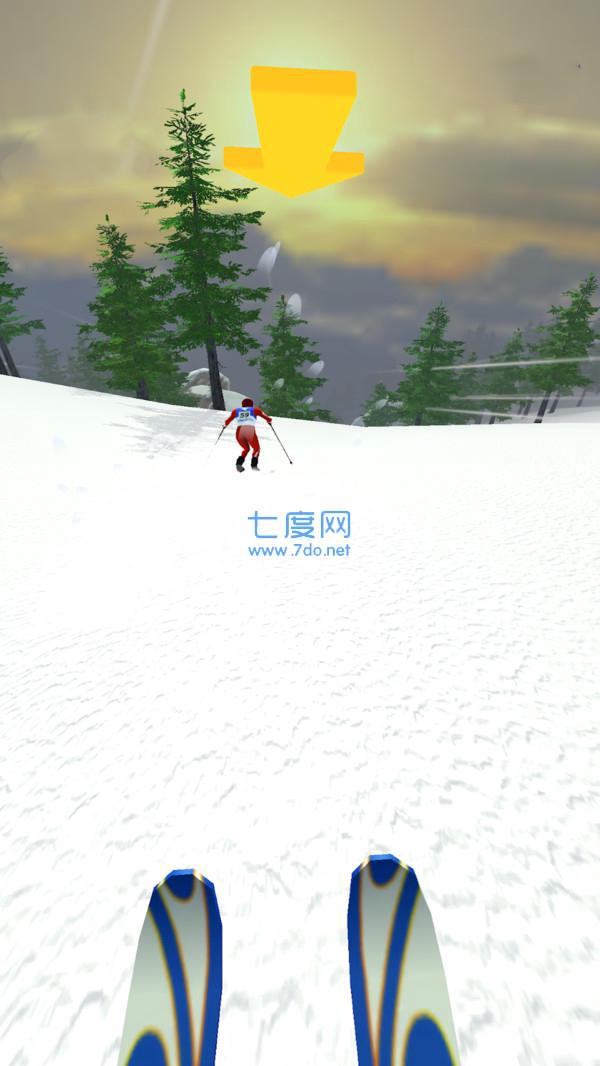 滑雪冲刺