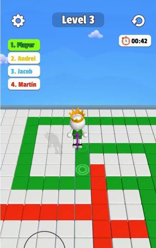 弹跳杆涂色竞赛游戏官方版（Pogo Colors） 截图0