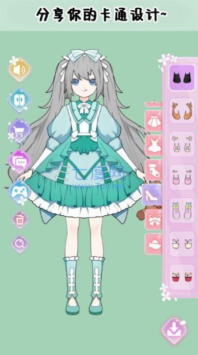 巴啦啦少女换装游戏截图2