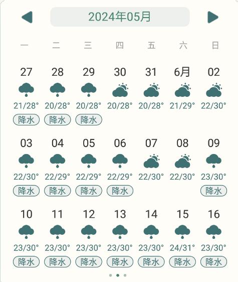 百日天气