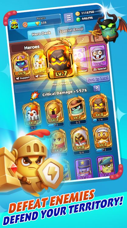 马铃薯冲突免费金币免费钻石中文最新版  v3.0.1