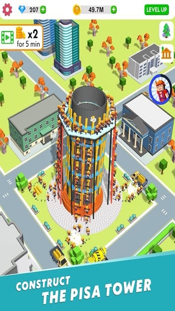 Idle Construction 3D(放置包工头3D)截图1