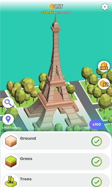 闲置建造世界著名建筑截图1