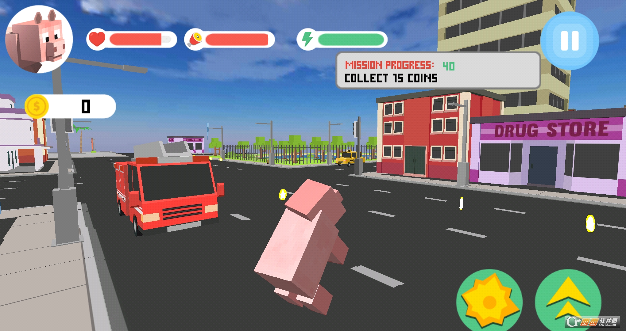Blocky City Pig(城市猪模拟) v1.02 安卓版