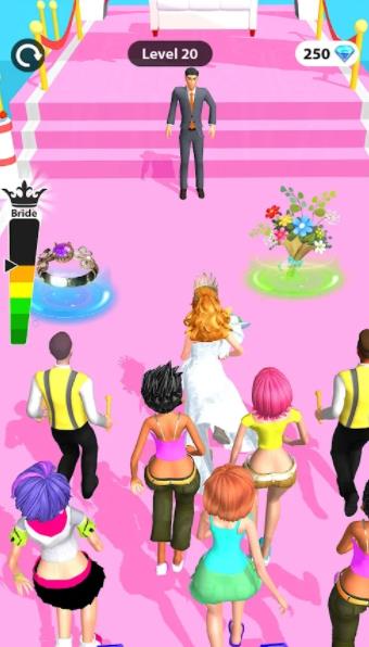 新娘穿裙子加速跑游戏中文版下载（Bridal Dress up run）图片1