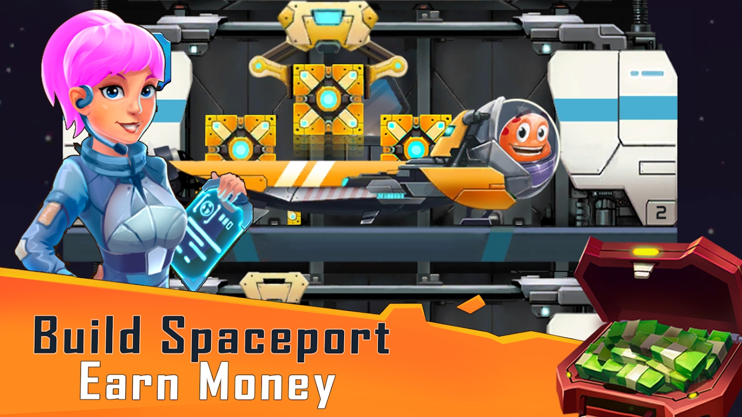 太空港空闲大亨游戏中文版（Spaceport Idle Tycoon）  v3.1.1