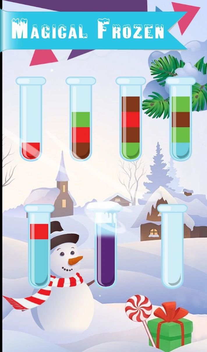 水分类冷冻游戏安卓最新版（Water Sort Frozen） 截图0