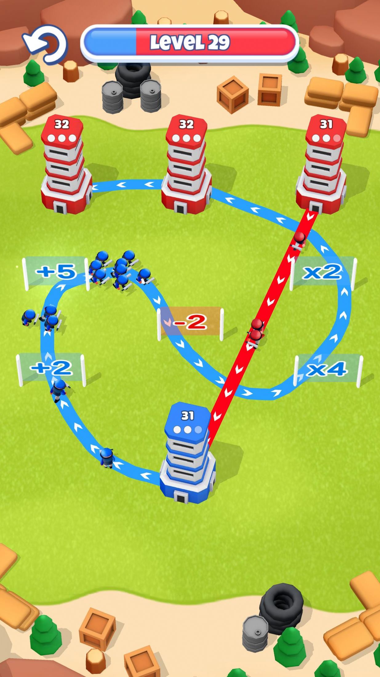 红蓝军对抗演练游戏官方版(Tower War)图片1
