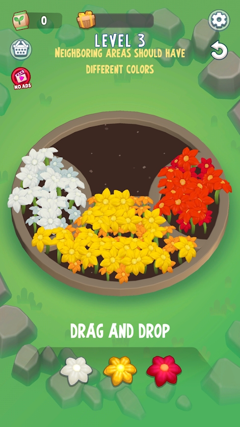 花园着色拼图游戏中文版（Garden Coloring Puzzle）图片1