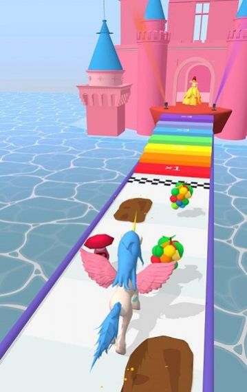 独角兽装扮跑游戏安卓版（Unicorn Run 3D）图片1
