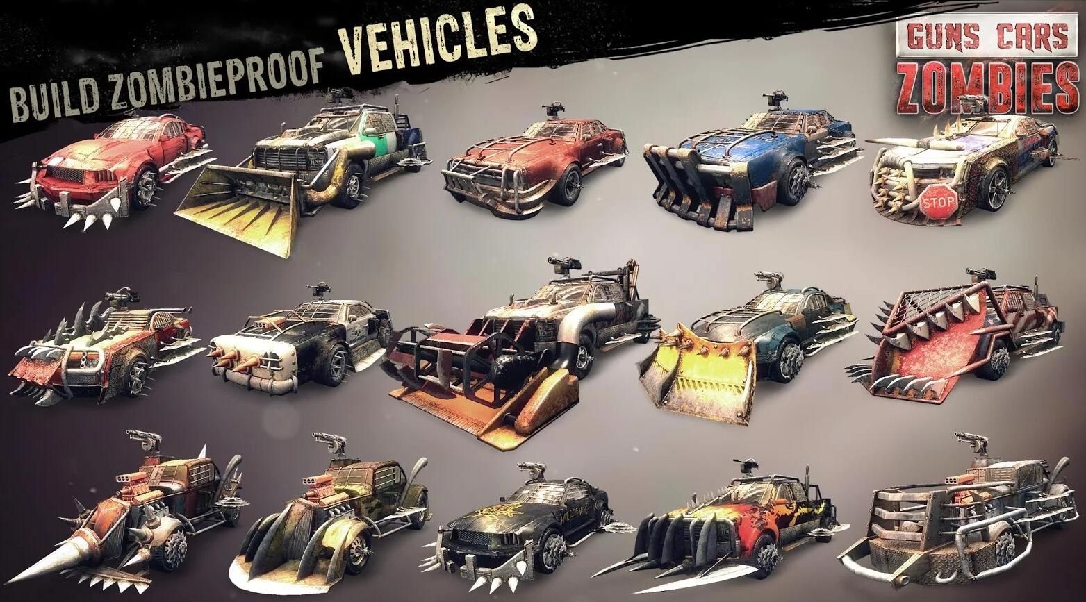 僵尸碾压者安卓官方版游戏下载（Guns Cars and Zombies）  v4.3.3