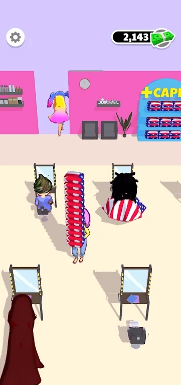 放置美发沙龙游戏官方版（Idle Hair Salon） 截图1