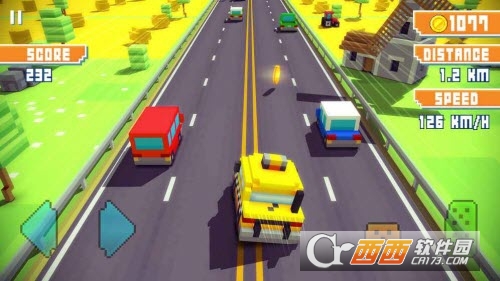 Blocky Highway(像素高速公路赛车最新版)截图2