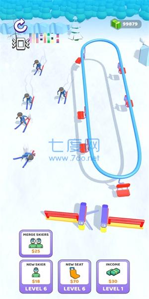 滑雪缆车点击器