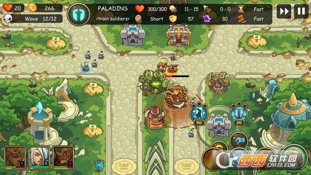 Empire Warriors TD(帝国战士塔防英雄之战)截图1