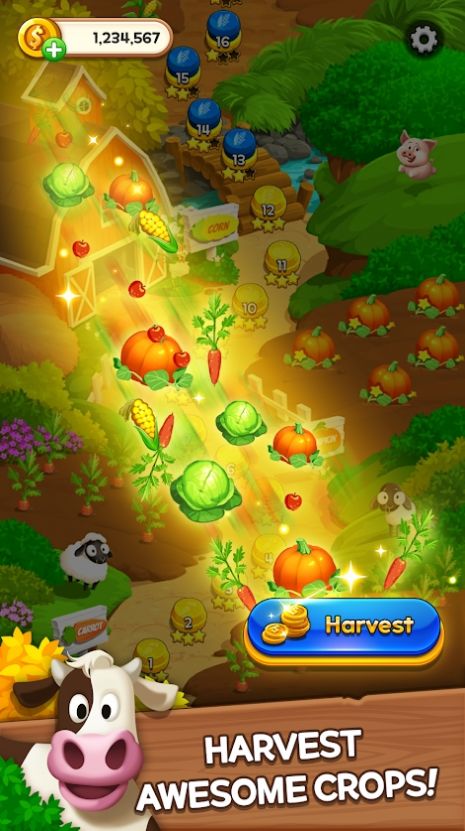 瓷砖点击消除游戏安卓版（Tile Match Harvest）图片1
