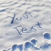 photofunia雪地写字生成器