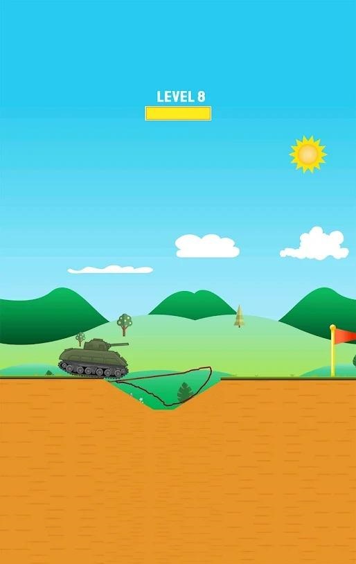 画桥救车游戏官方版（Draw Puzzle Bridge Sa截图0