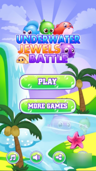 Underwater Jewels Battle(水下珠宝战游戏)截图0