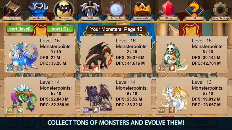 闲置怪物：点击大冒险游戏 v1.0.3.4