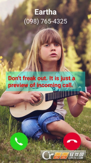 全屏来电显示 版本：v1.1.1