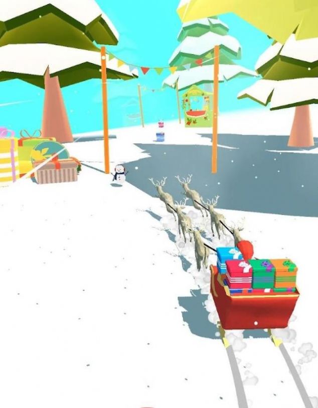 圣诞老人集礼跑游戏官方版（Santa Sled Runner）图片1