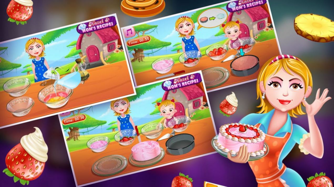 妈妈草莓蛋糕游戏中文版(Strawberry Cake) 截图1