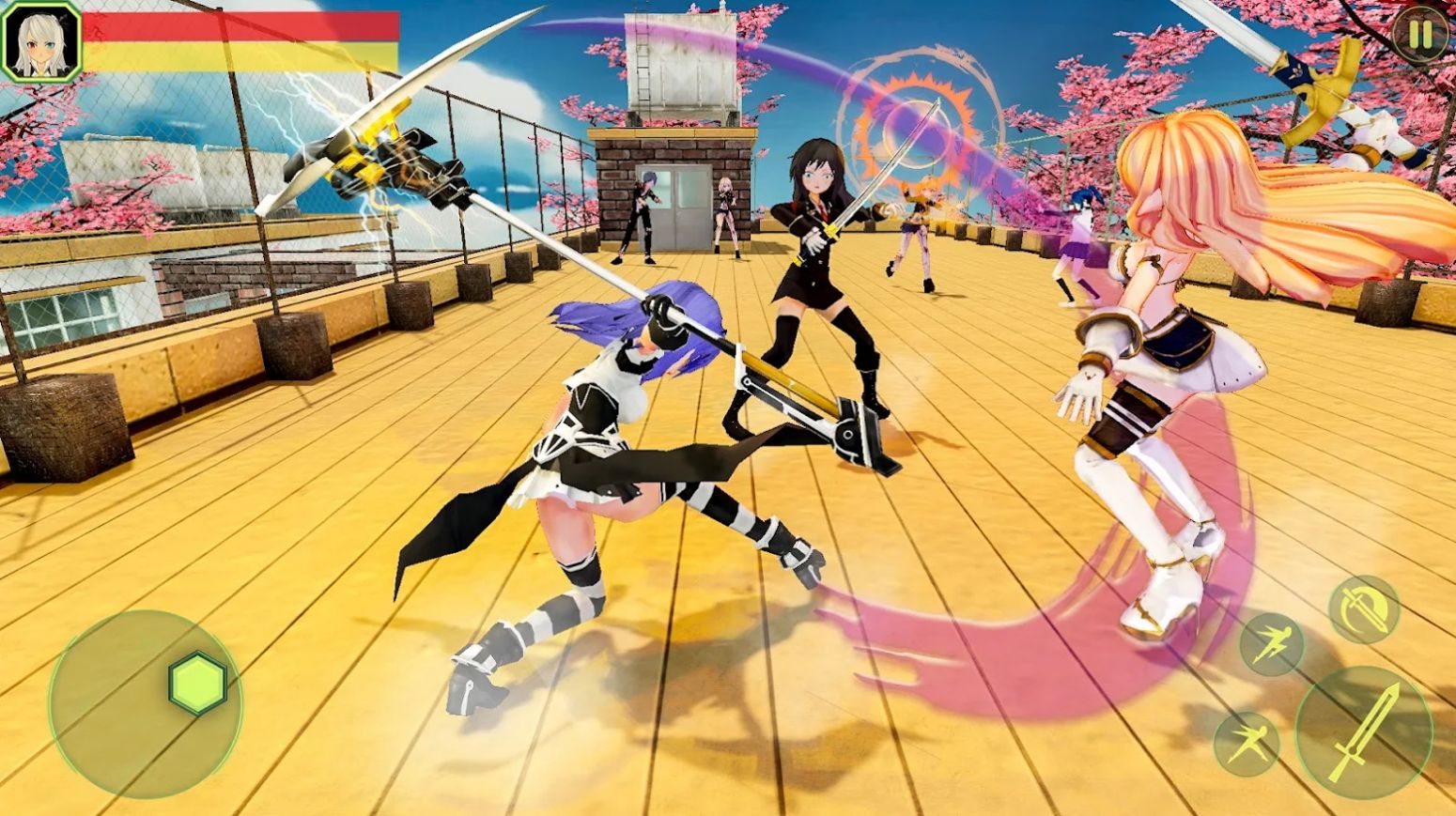 动漫高中女生斗士游戏安卓中文版 截图2