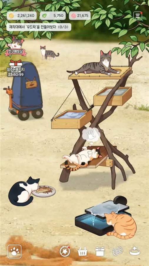 Haha渔场猫咪游戏中文版（Fish Farm Cats）图片1