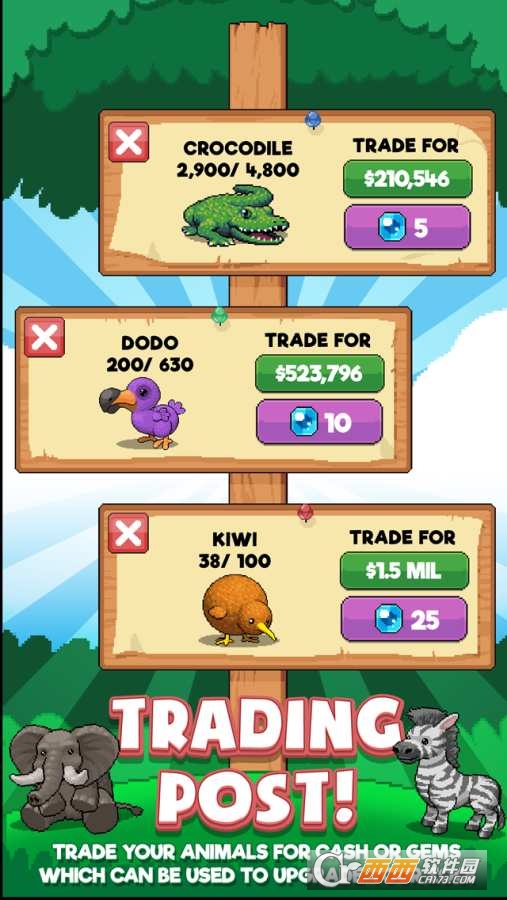 Idle Zoo Tycoon(放置动物园大亨)截图1