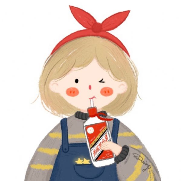 小女孩用吸管喝茅台的图片表情包截图2