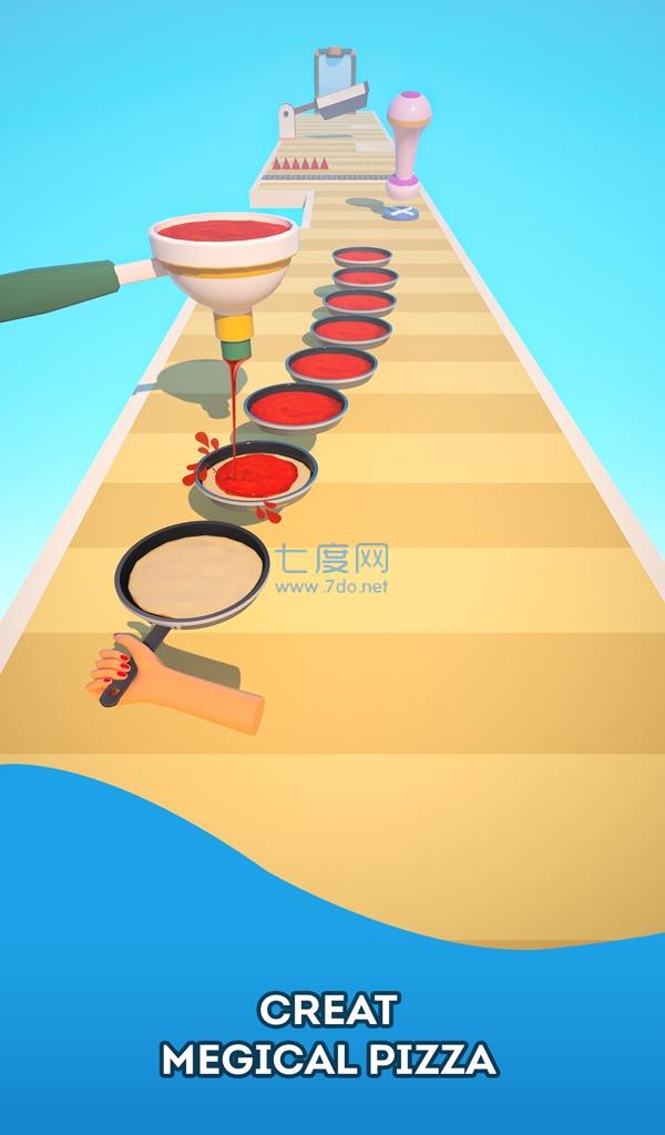披萨堆栈3D游戏截图0