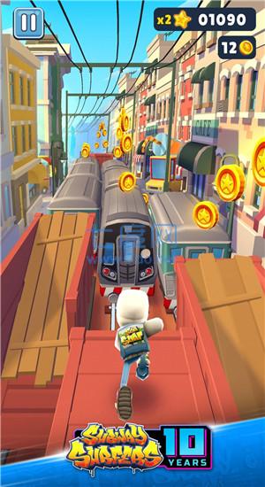 subwaysurf雪地破解版截图1