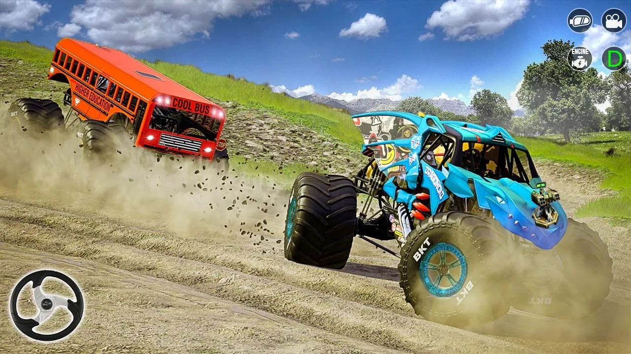 怪物卡车物理碰撞游戏最新版(Monster Truck Ferocity)图片1
