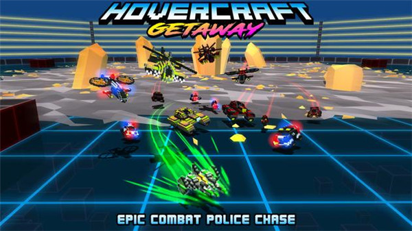 极速飞船逃离中文版(Hovercraft Getawa)截图1