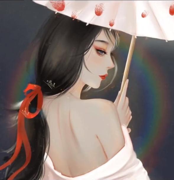 彼岸花闺蜜头像两人成对一左一右.png
