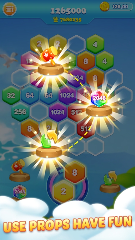 2048六边形粉碎游戏官方版图片1