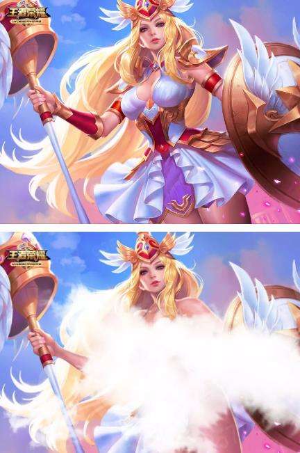 王者荣耀女生去掉所有服装无爱心