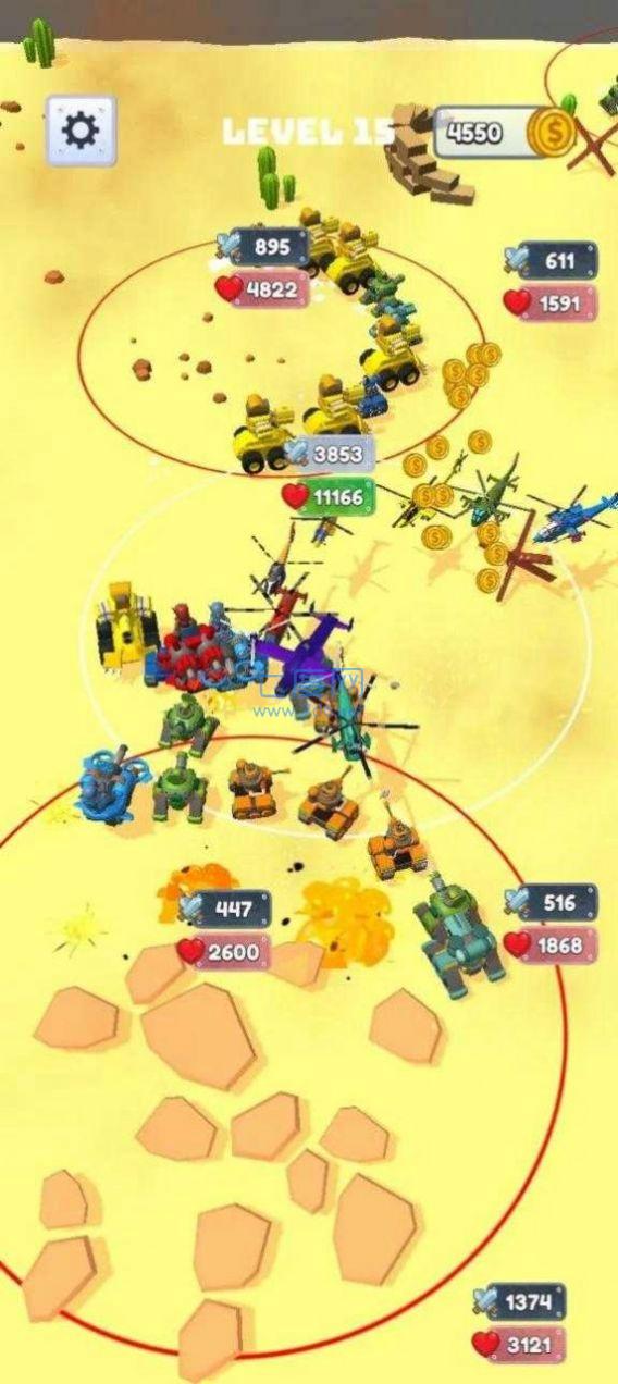 坦克竞技合并战游戏截图1