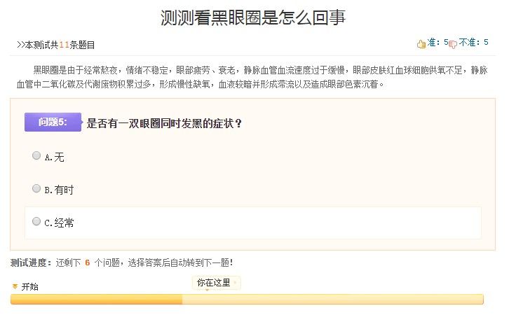 测试黑眼圈的app鉴别声明小游戏入口 截图0
