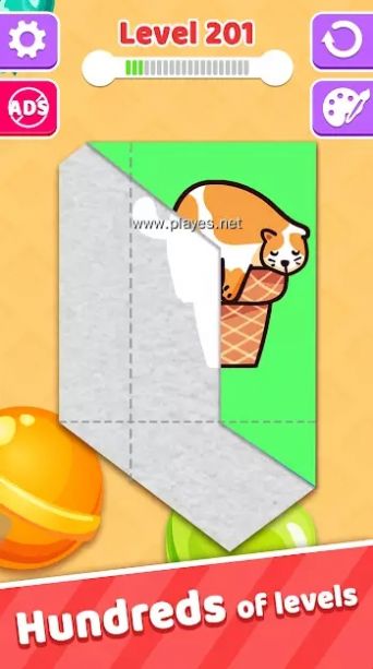 纸折叠益智3D游戏中文版（Paper Folding Puzzle 3D）图片1