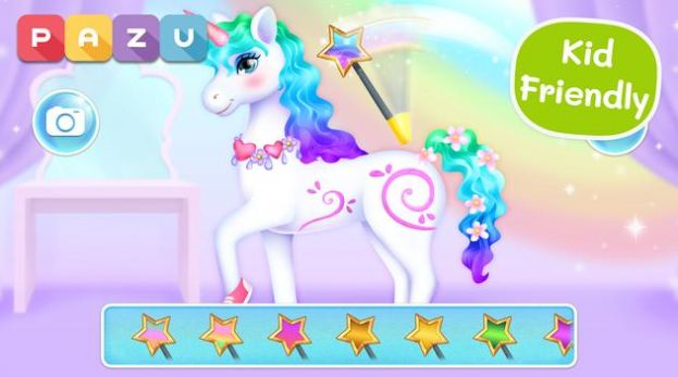 我的独角兽为孩子们装扮游戏安卓版（My Unicorn） 截图0