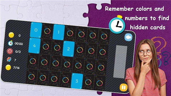 记忆数字配对Memory Numbers