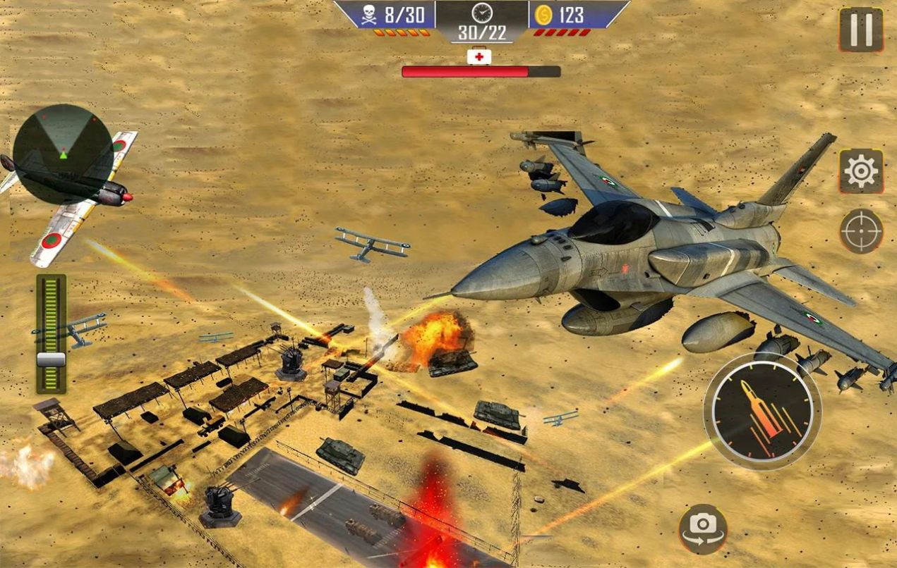 现代战斗机3d游戏安卓版(Jet Fighter AIr Combat) 截图1