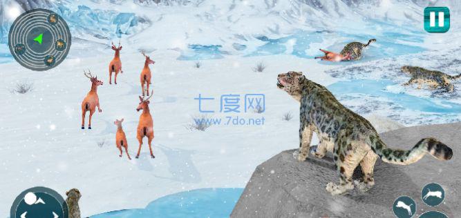 雪地雪豹模拟器中文版截图0