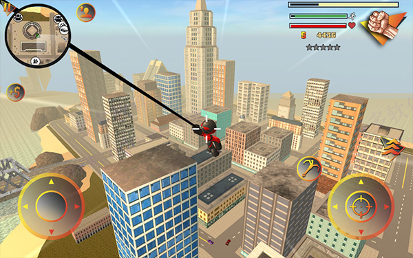 火柴人绳索英雄2旧版(Stickman Rope Hero 2)截图3