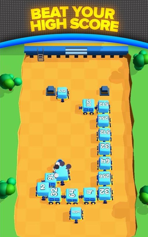 贪食小火车2048游戏中文版（Train 2048）图片1
